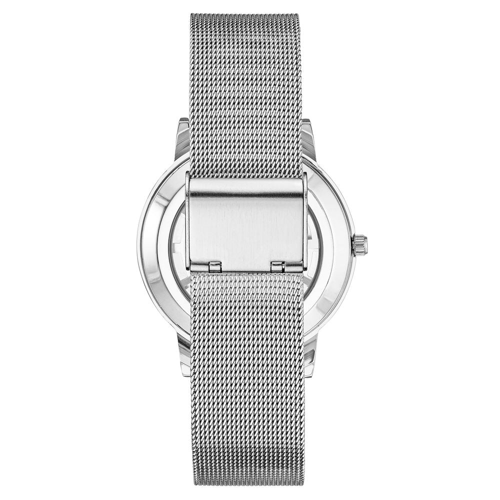 Reloj de acero inoxidable plateado