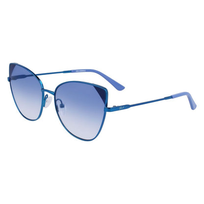 Blaue Sonnenbrille aus Metall