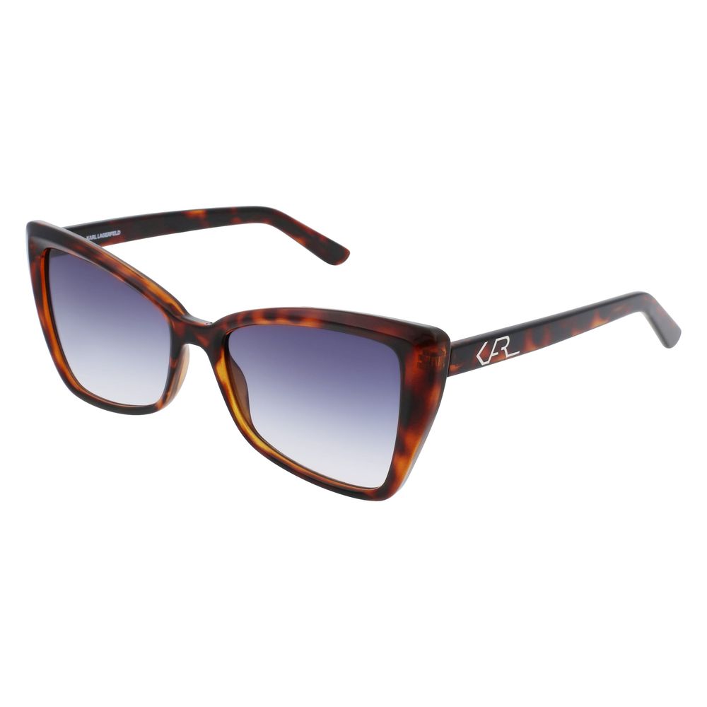 Braune Sonnenbrille mit Spritzguss-Optik