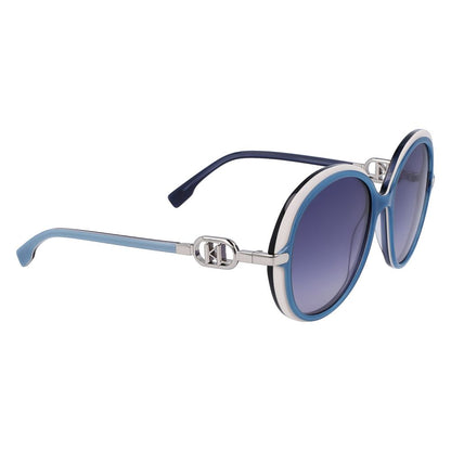 Blaue Sonnenbrille aus Acetat