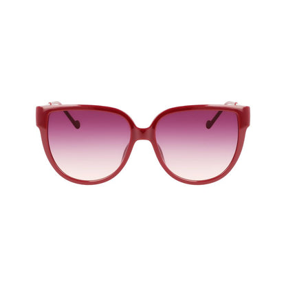 Rote Sonnenbrille mit Spritzguss-Optik