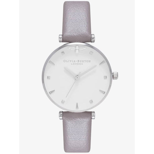 Reloj de piel sintética color gris