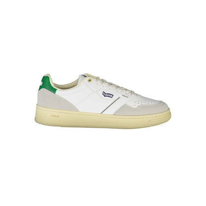 White Artificial Leather Sneaker