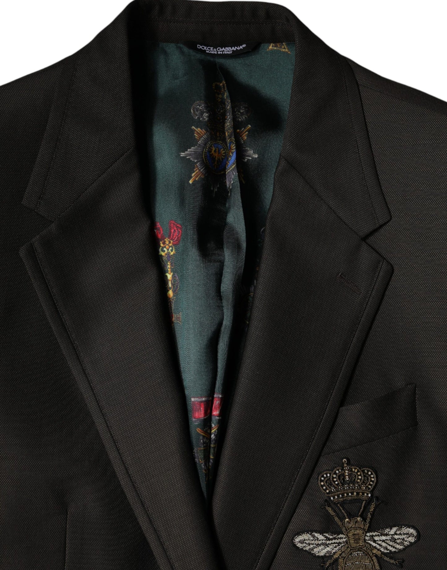 Black Bee Wool Single Breasted Formal Blazer