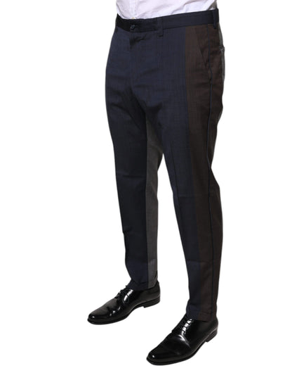 Black Cotton Wool Formal Dress Pants