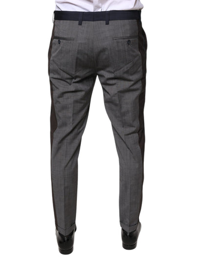 Black Cotton Wool Formal Dress Pants