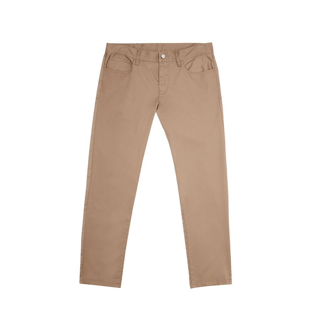 Brown Cotton Jeans & Pant