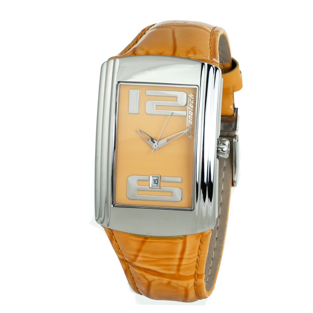 Orange Leather Watch