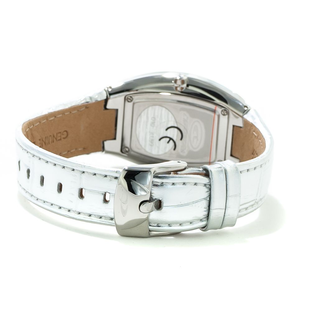 Silver Leather Watch