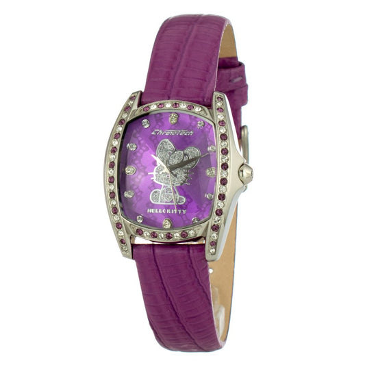 Purple Leather Watch