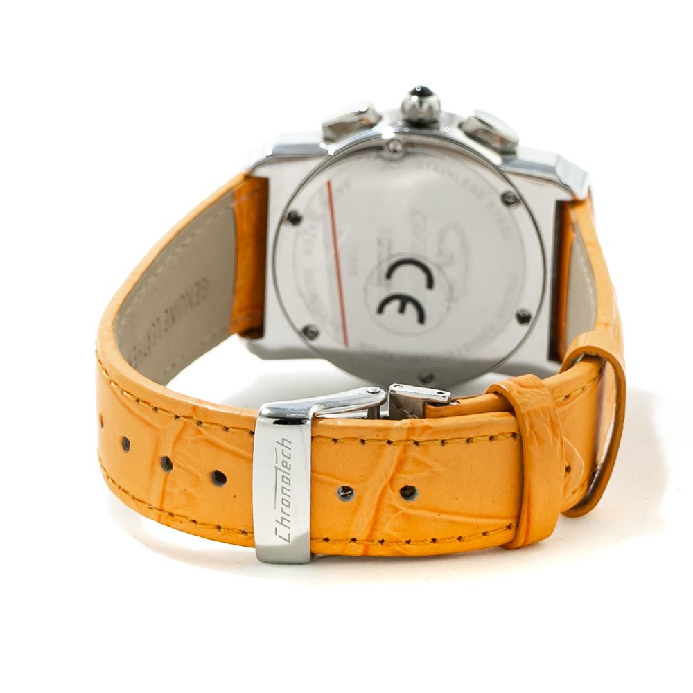 Orange Leather Watch