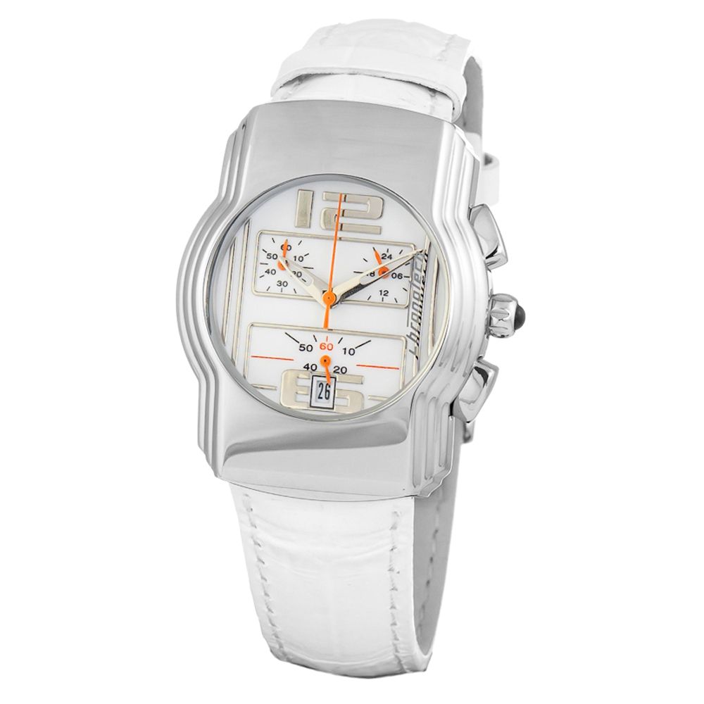 White Leather Watch