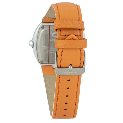 Orange Leather Watch