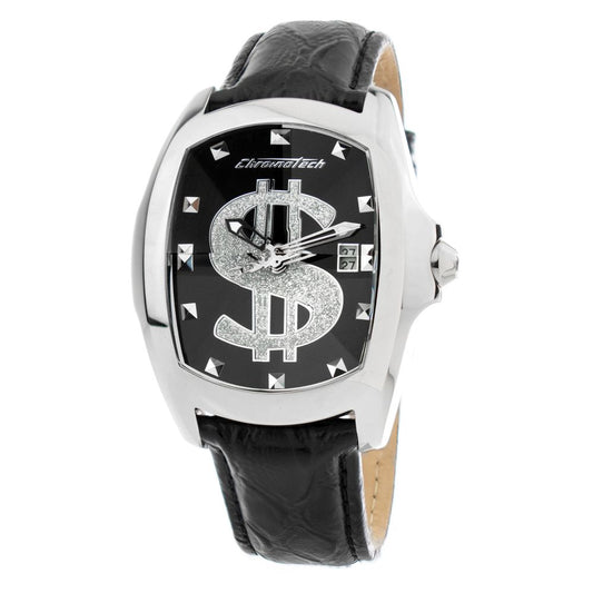 Black Leather Watch