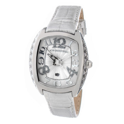 Silver Leather Watch