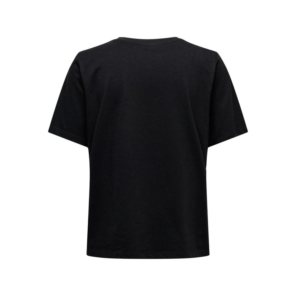 Black Cotton Tops & T-Shirt