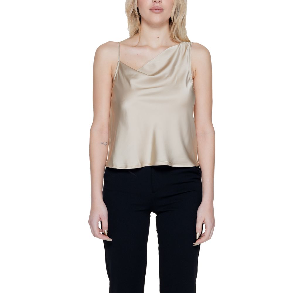 Gold Polyester Tops & T-Shirt