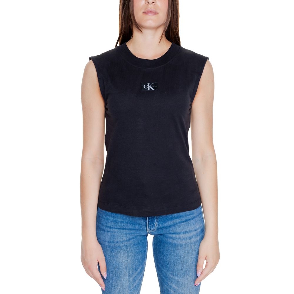 Black Cotton Tops & T-Shirt