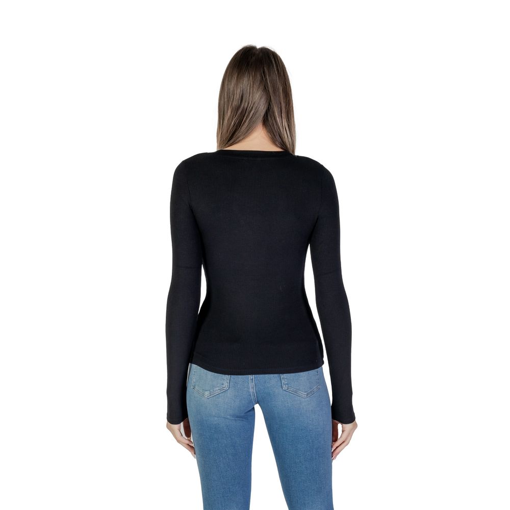 Black Viscose Tops & T-Shirt