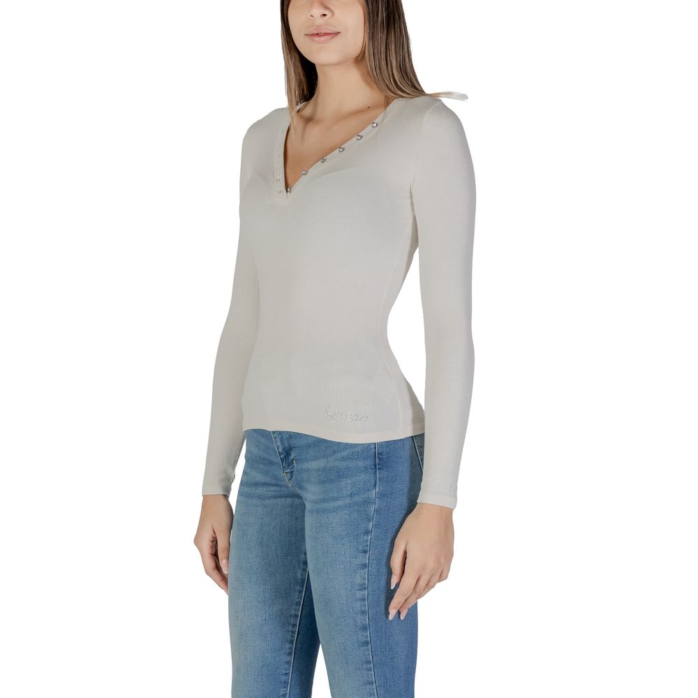 Cream Viscose Tops & T-Shirt