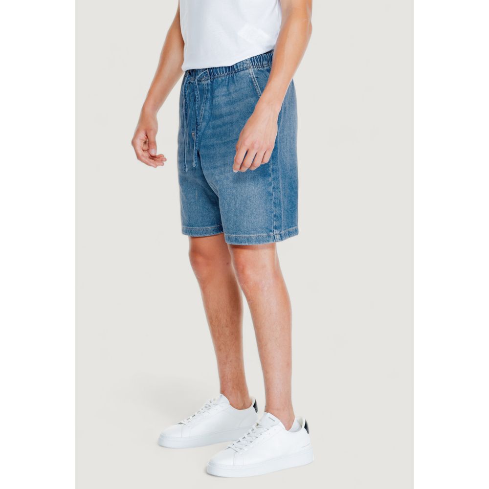 Light Blue Cotton Short