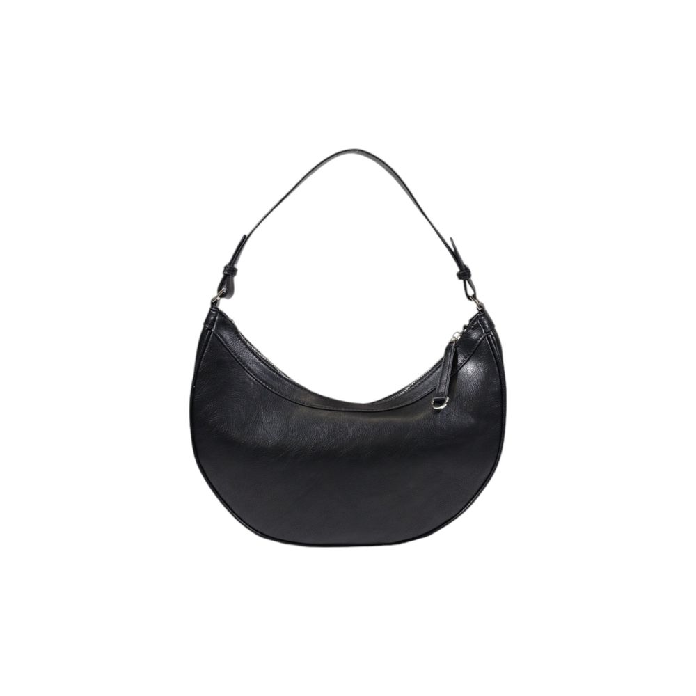 Black Polyester Handbag