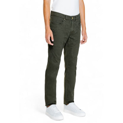 Green Cotton Jeans & Pant