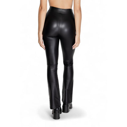 Black Polyester Jeans & Pant