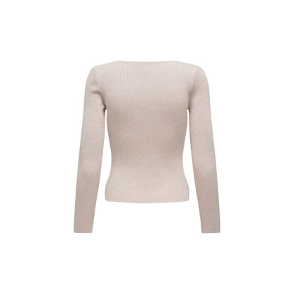 Beige Viscose Sweater