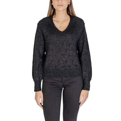 Black Polyester Sweater