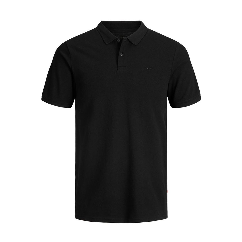 Black Cotton Polo Shirt