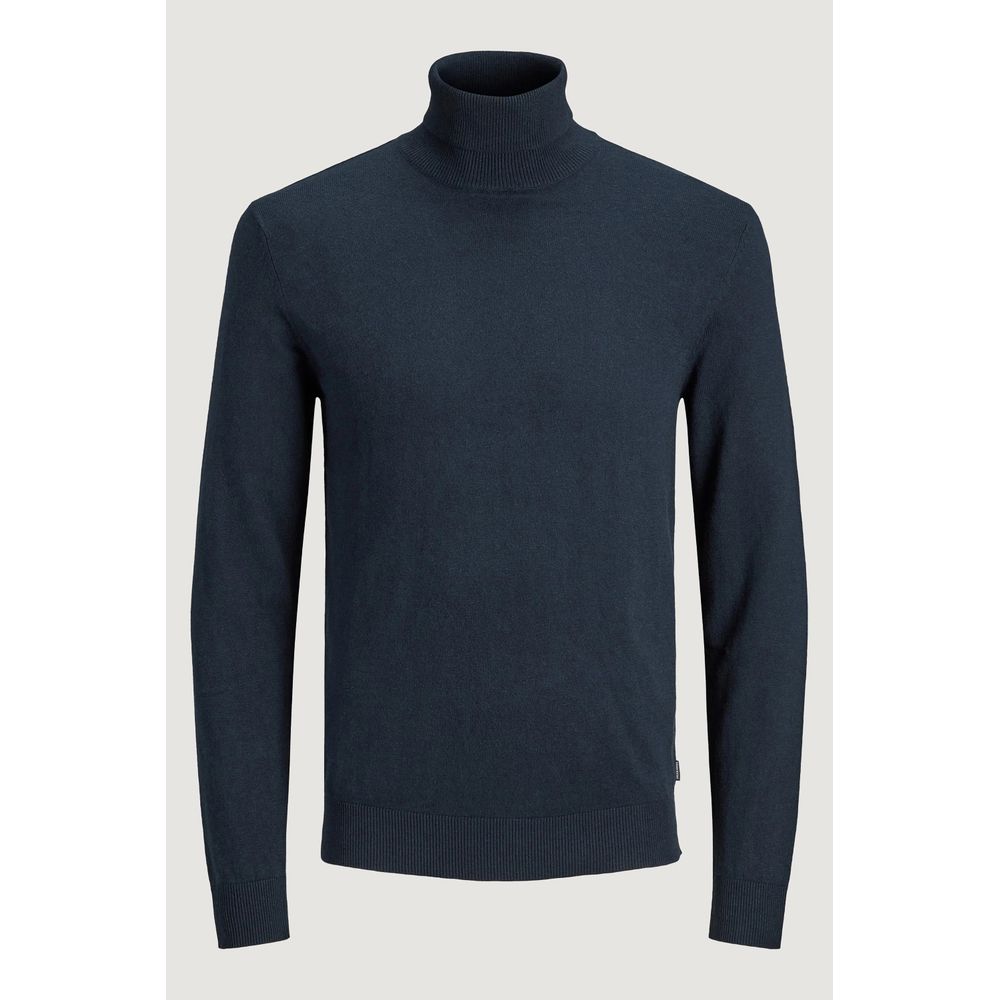 Blue Cotton Turtleneck