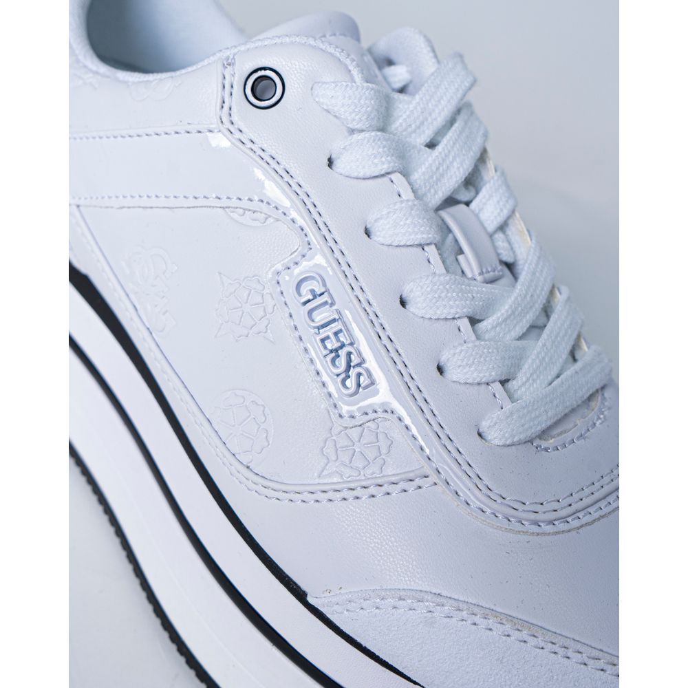 White Polyester Sneaker