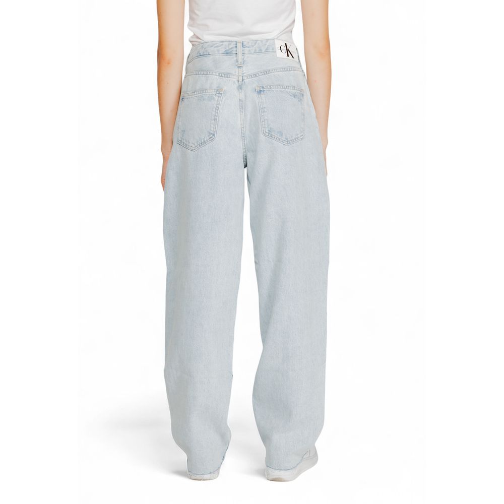 Light Blue Cotton Jeans & Pant