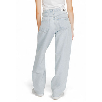 Light Blue Cotton Jeans & Pant