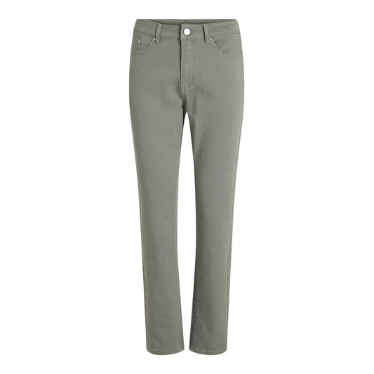 Green Cotton Jeans & Pant