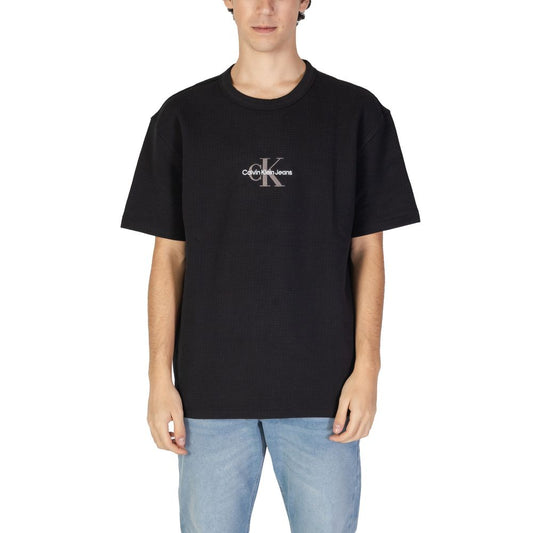 Black Cotton Rigenerato T-Shirt