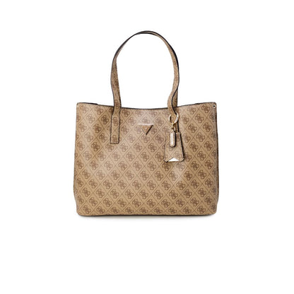 Beige Polyethylene Handbag