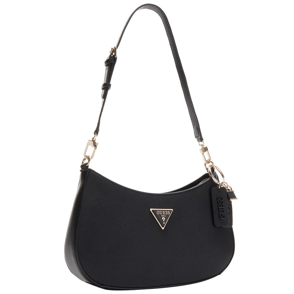 Black Polyester Handbag