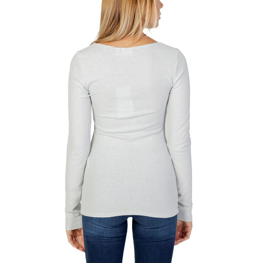 Silver Viscose Tops & T-Shirt