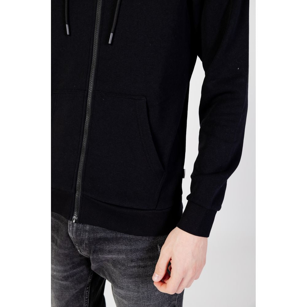 Black Polyester Hoodie