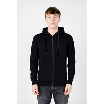 Black Polyester Hoodie