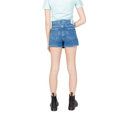 Blue Cotton Short