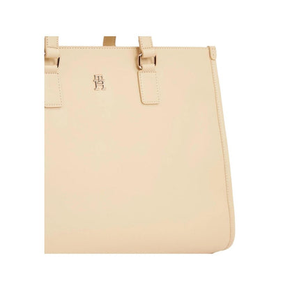 Beige Polyethylene Handbag