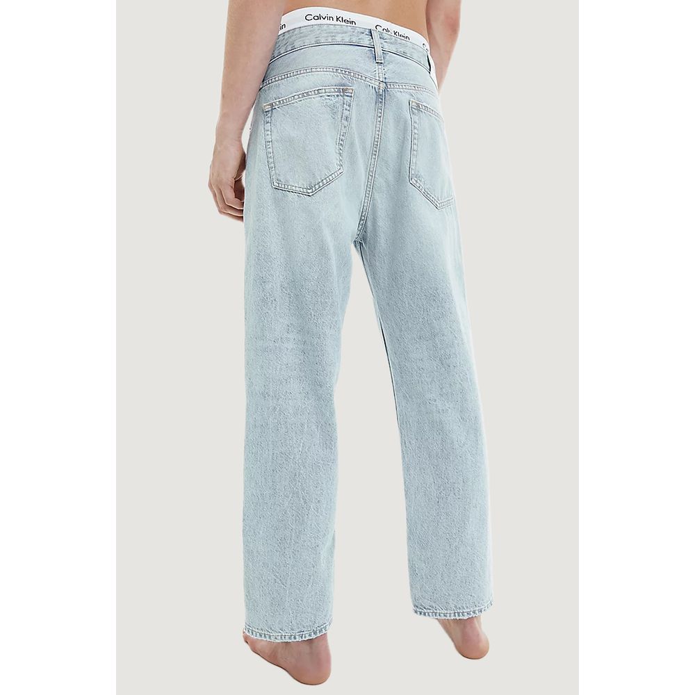 Light Blue Cotton Jeans & Pant