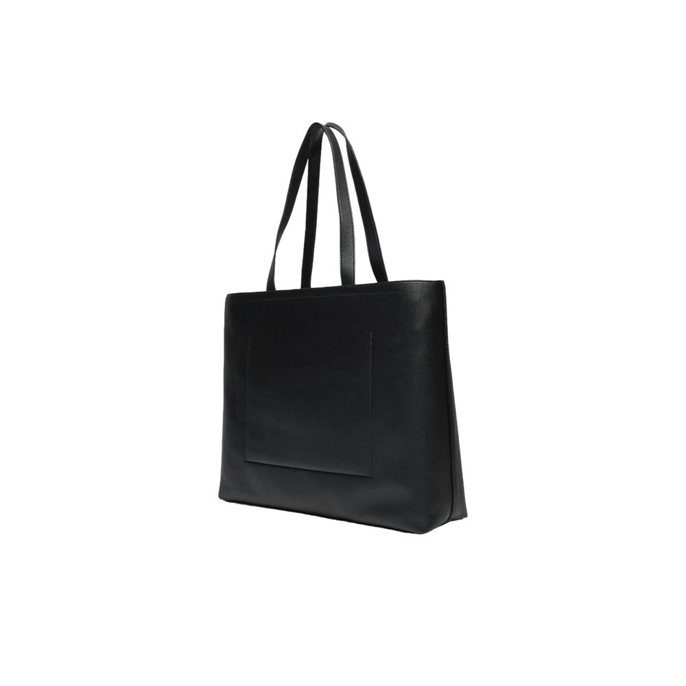 Black And White Polyethylene Handbag