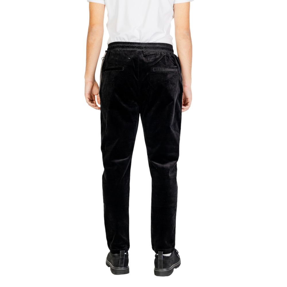 Black Cotton Jeans & Pant