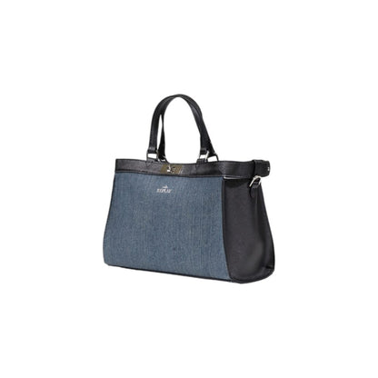 Blue Cotton Handbag