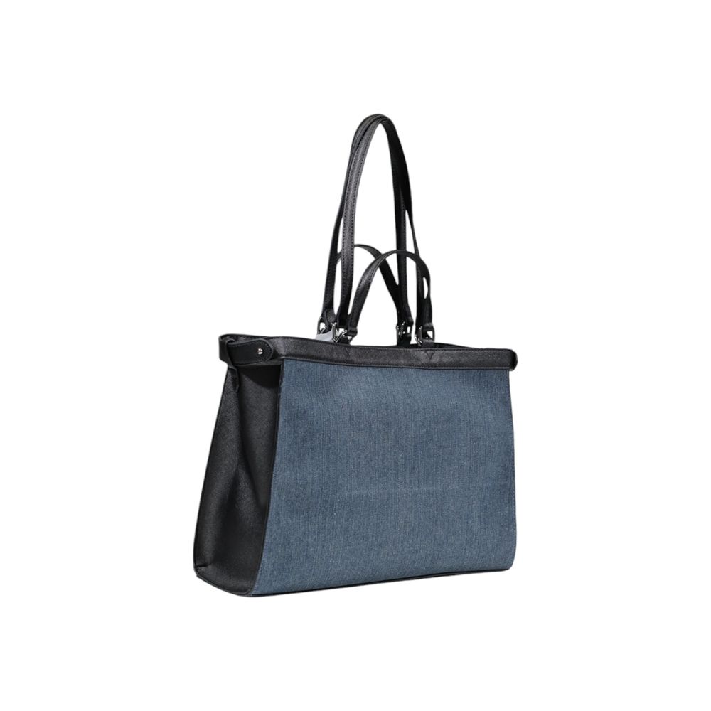 Blue Cotton Handbag