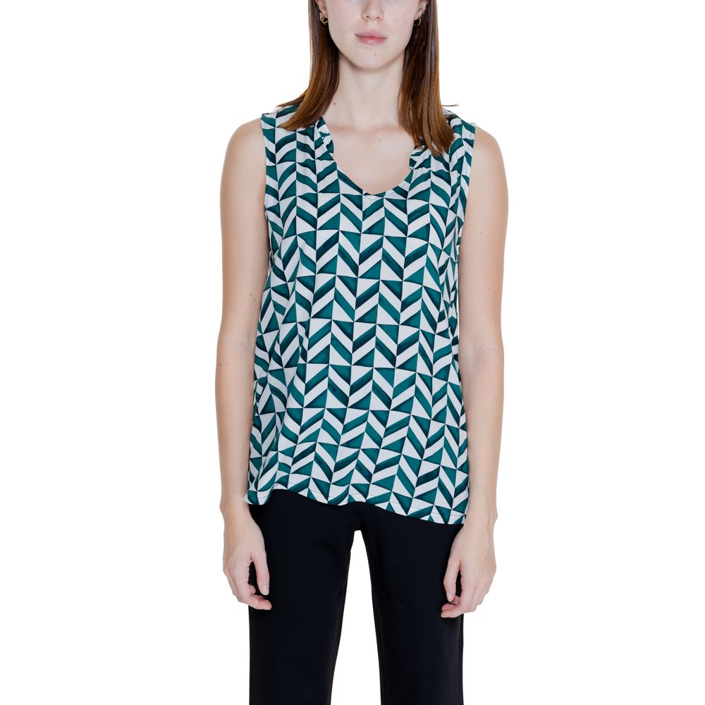 Green Viscose Tops & T-Shirt